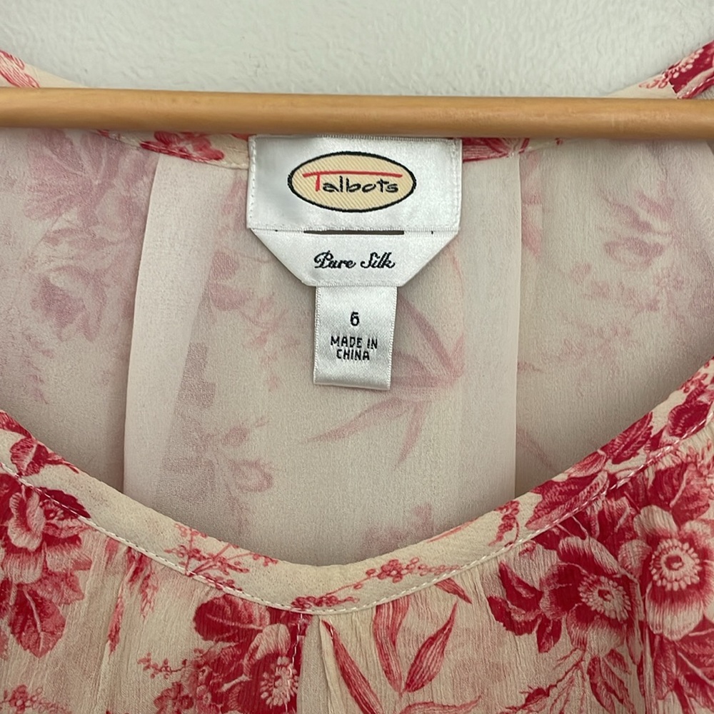 Talbots Silk Blouse - Picture 2 of 3